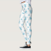 Vintage Bee Botanical Blau (1) Leggings (Links)