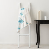 Vintage Bee Botanical Blau (1) Sherpadecke (Beispiel)