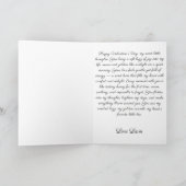 Vintage Bee Love Messenger Karte (Innenseite)