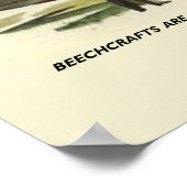 Vintage Beechcraft Poster #1 (Ecke)