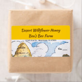Vintage Beehive bearbeitbare Honey Labels (Insitu)