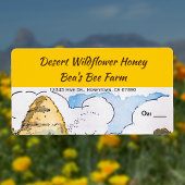 Vintage Beehive bearbeitbare Honey Labels