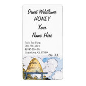 Vintage Beehive Custom Honey Canning Labels (Vorne)