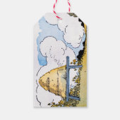 Vintage Beehive Custom Honey Editable Tag Geschenkanhänger (Rückseite)