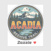 Vintage beehive trail Acadia National park gifts Aufkleber (Blatt)