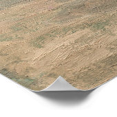 Vintage beeindruckende Strandlandschaft Poster (Ecke)