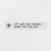 Vintage Beekeeping & Honeybee Farm Business Etiketten (Design 2)