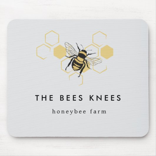 Vintage Beekeeping & Honeybee Farm Business Mousepad (Vorne)