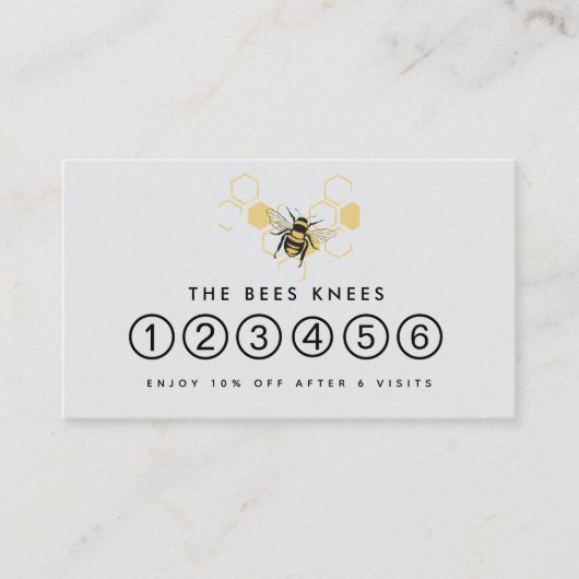 Vintage Beekeeping & Honeybee Farm Business Treuekarte (Vorderseite)