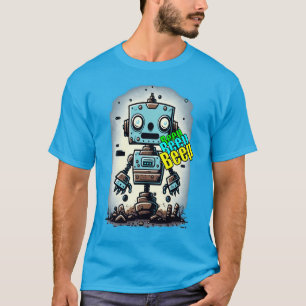 Vintage Beep Beep Beep Roboter Klassisches T-Shirt