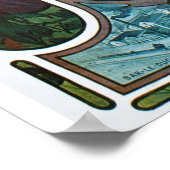 Vintage Beer Art Nouveau Alphonse Mucha Poster (Ecke)