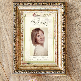 Vintage Beerdigung der Gedenkstätte Poster