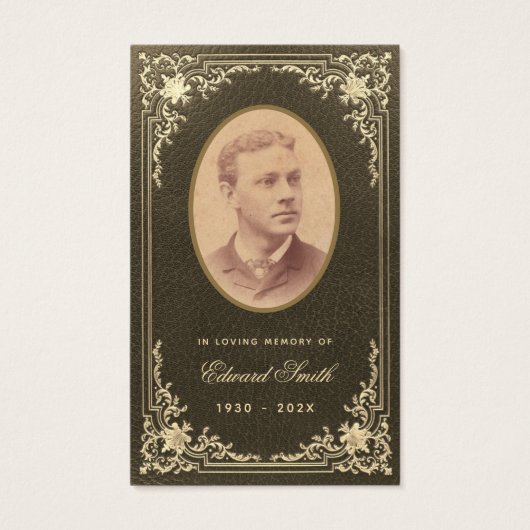 Vintage Beerdigungskarte (Vorderseite)