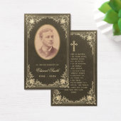 Vintage Beerdigungskarte (Schreibtisch)