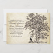 Vintage Begegnungsfeier Einladung (Vorderseite)