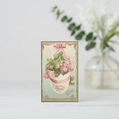 Vintage Begrüßung des Ostereis Visitenkarte (Stehend Vorderseite)