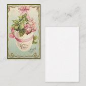 Vintage Begrüßung des Ostereis Visitenkarte (Vorne/Hinten)