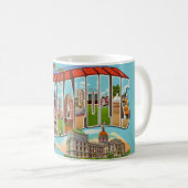 Vintage Begrüßung Indianapolis Kaffeetasse (VorderseiteRechts)