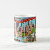 Vintage Begrüßung Indianapolis Kaffeetasse (Mittel)