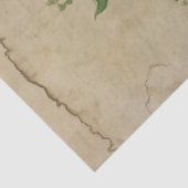 Vintage Begrüßung mit Blumen Deko Seidenpapier (Detail)