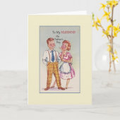 Vintage Begrüßungskarte für den Vater Karte (Gelbe Blume)