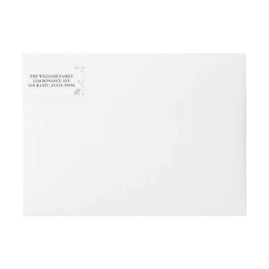 Vintage Beige Bibliothek Buchdecke Hochzeit (Vorderseite)