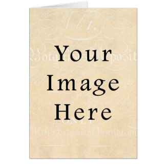 Vintage Beige Creme-Schrift-Text Pergamentpapier