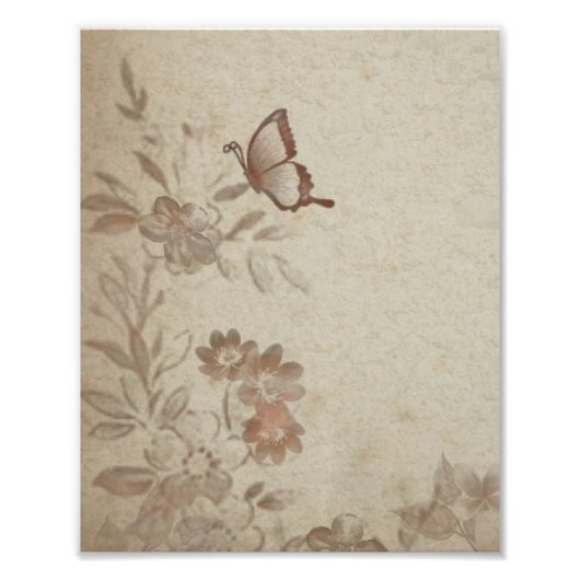 Vintage Beige Fotodruck (Vorne)