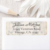 Vintage Beige, Gold Ornate Address Labels (Insitu)
