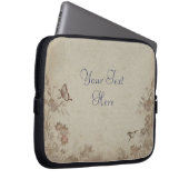 Vintage Beige Laptopschutzhülle (Vorne Rechts)