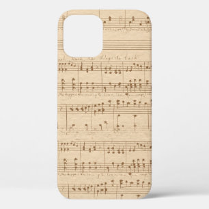 Vintage beige Musiknoten Case-Mate iPhone Hülle