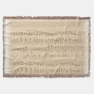 Vintage beige Musiknoten Decke