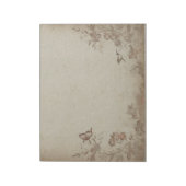 Vintage Beige Notizblock (Rotiert)