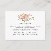 Vintage beige Rose Hochzeitskarten Begleitkarte (Vorderseite)