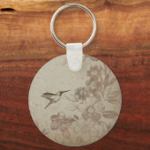 Vintage Beige Schlüsselanhänger (Vorderseite)
