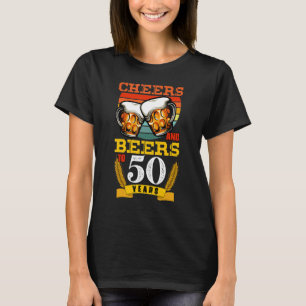 Vintage Beilagen und Biere für meine 50-jährige Bi T-Shirt