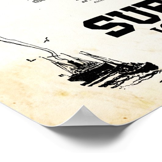 Vintage Beizcreme Poster (Ecke)