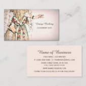 Vintage Bekleidung Shop Französisch Visitenkarte (Vorne/Hinten)