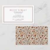 Vintage Bekleidung Visitenkarte (Vorne/Hinten)