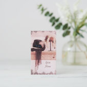 Vintage Bekleidungsgeschäft-Geschäftskarte Visitenkarte (Stehend Vorderseite)