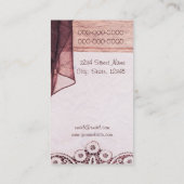 Vintage Bekleidungsgeschäft-Geschäftskarte Visitenkarte (Rückseite)