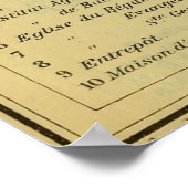 Vintage belgische Karte Leuven (1910) Poster (Ecke)