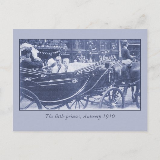 Vintage belgische Königsfamilie in Antwerpen, 1910 Postkarte (Vorderseite)