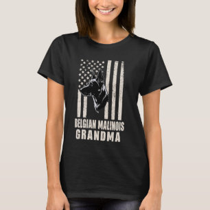 Vintage belgische Malinois-Dog Oma-Amerikanische F T-Shirt