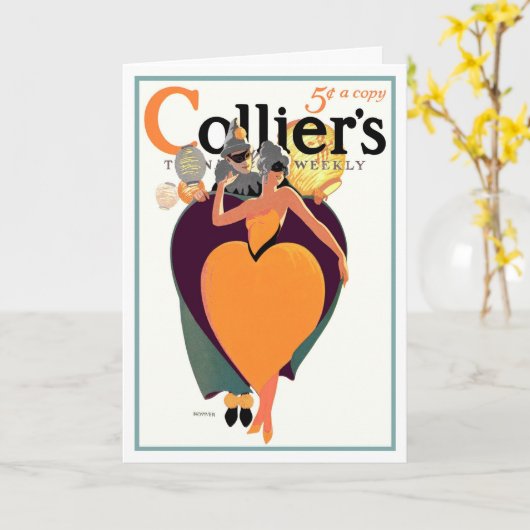 VINTAGE "BELIEBTE MYSTERIE" KOSTENBALLGREETE KARTE (Gelbe Blume)