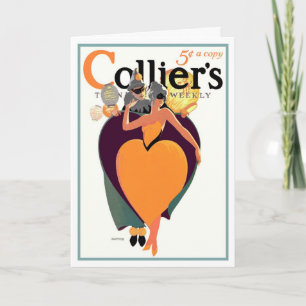 Vintage "BELIEBTE MYSTERIE" KOSTENBALLGREETE Karte