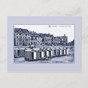 Vintage-Belle-Epoque-Seebad und Strand Postkarte