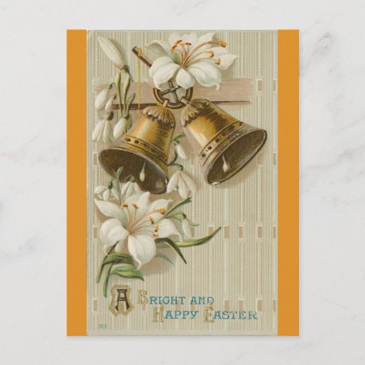 Vintage Bells and Lilies Postkarte (Vorderseite)