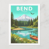 Vintage Bend Oregon Postkarte (Vorderseite)