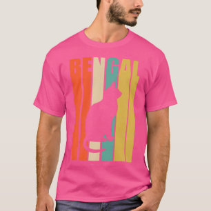 Vintage Bengalische Katze Feline Kitty Cat Lover K T-Shirt
